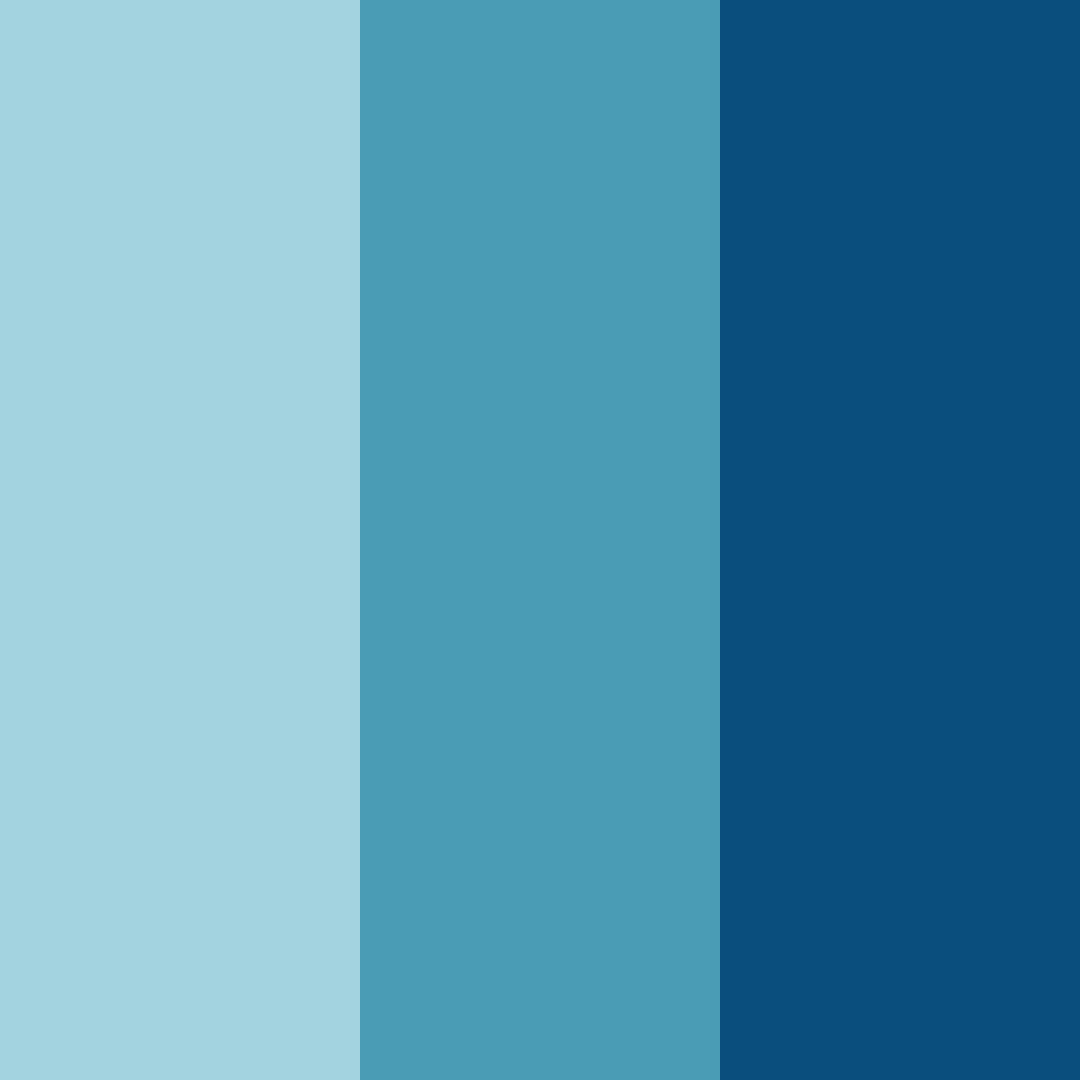 Download ocean blue color palette PNG image (square)