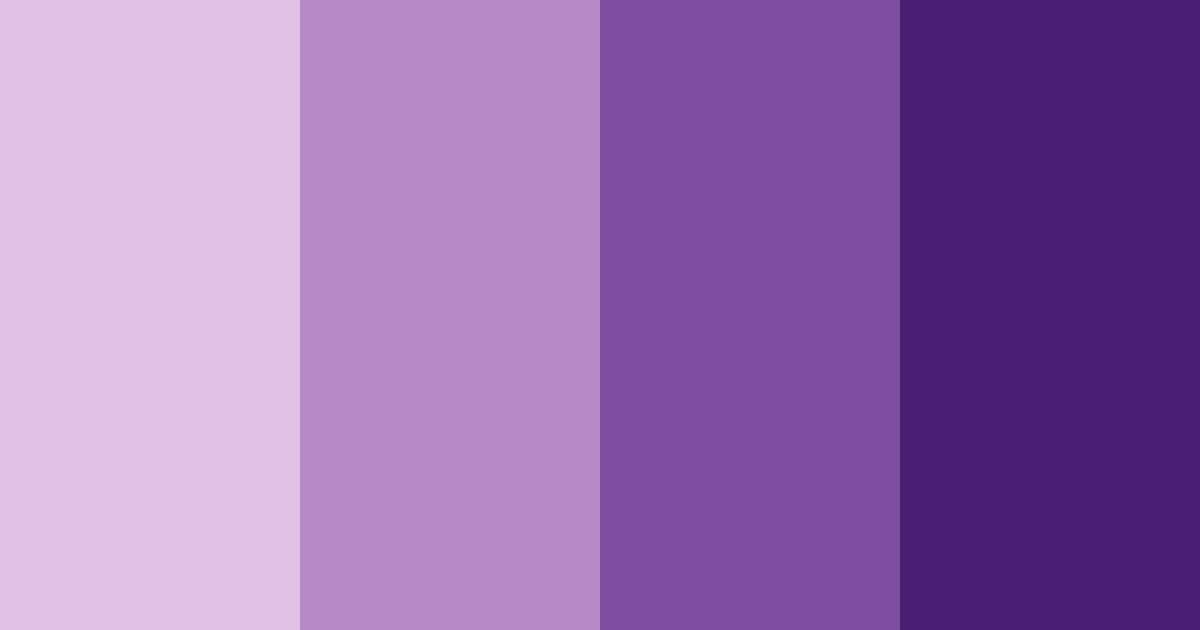 Download elegant purple color palette PNG image (landscape)