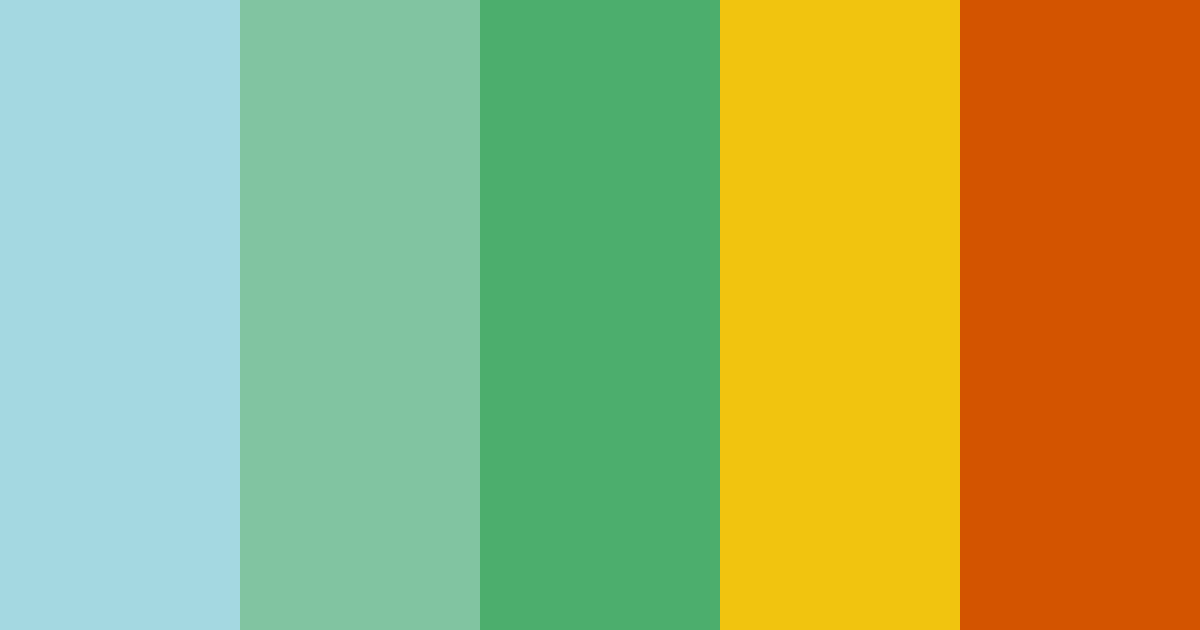 Download deep blue green yellow color palette PNG image (landscape)