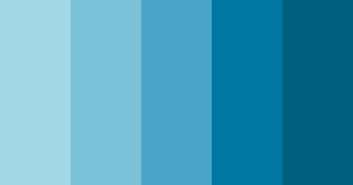 Download serenity in blue color palette PNG image (landscape)