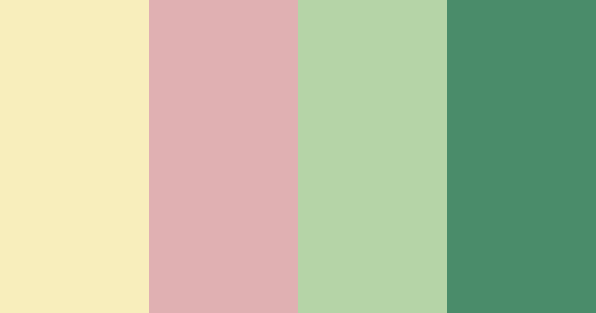 Download light yellow green color palette PNG image (landscape)