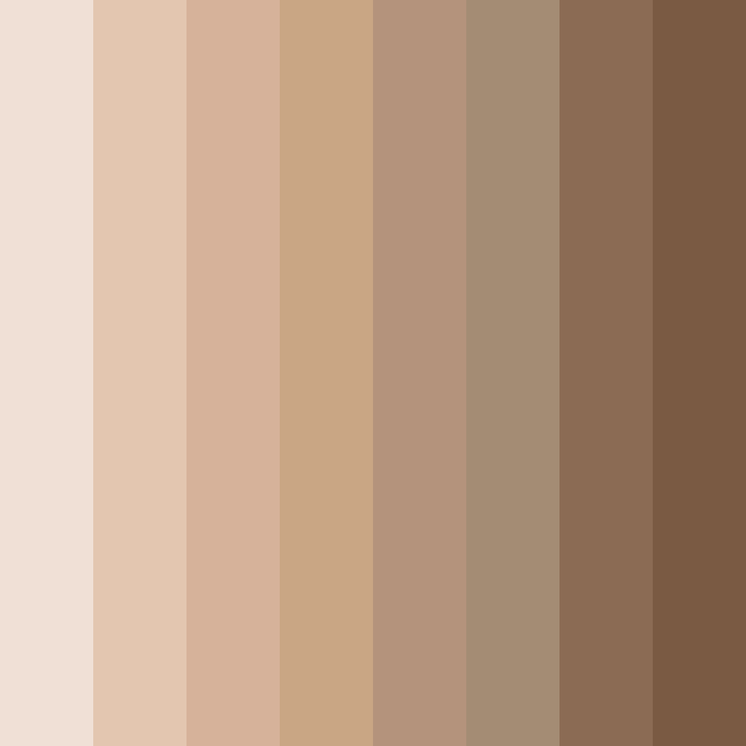 Download warm earthtones color palette PNG image (square)