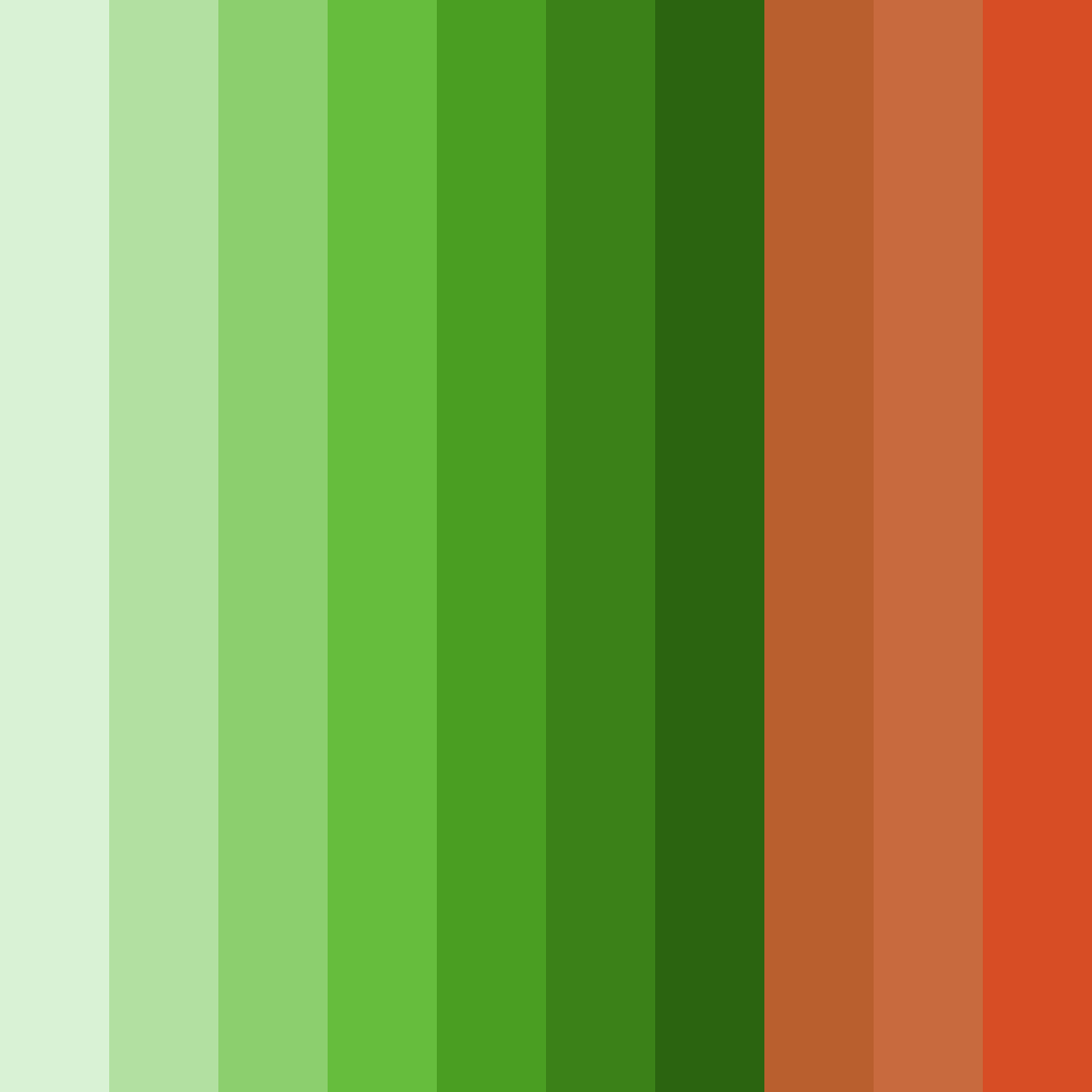 Download emerald ember color palette PNG image (square)