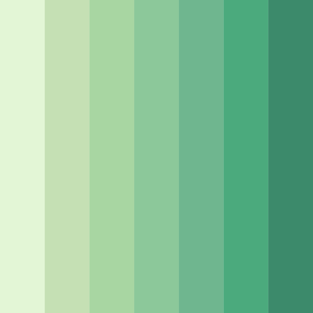 Download verdant whisper color palette PNG image (square)