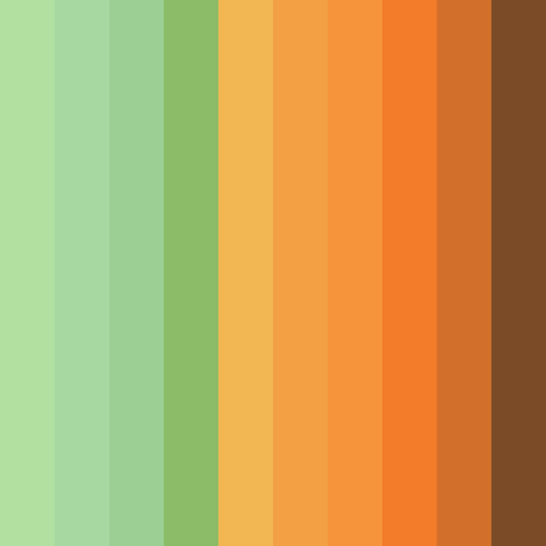 Download citrus grove color palette PNG image (square)