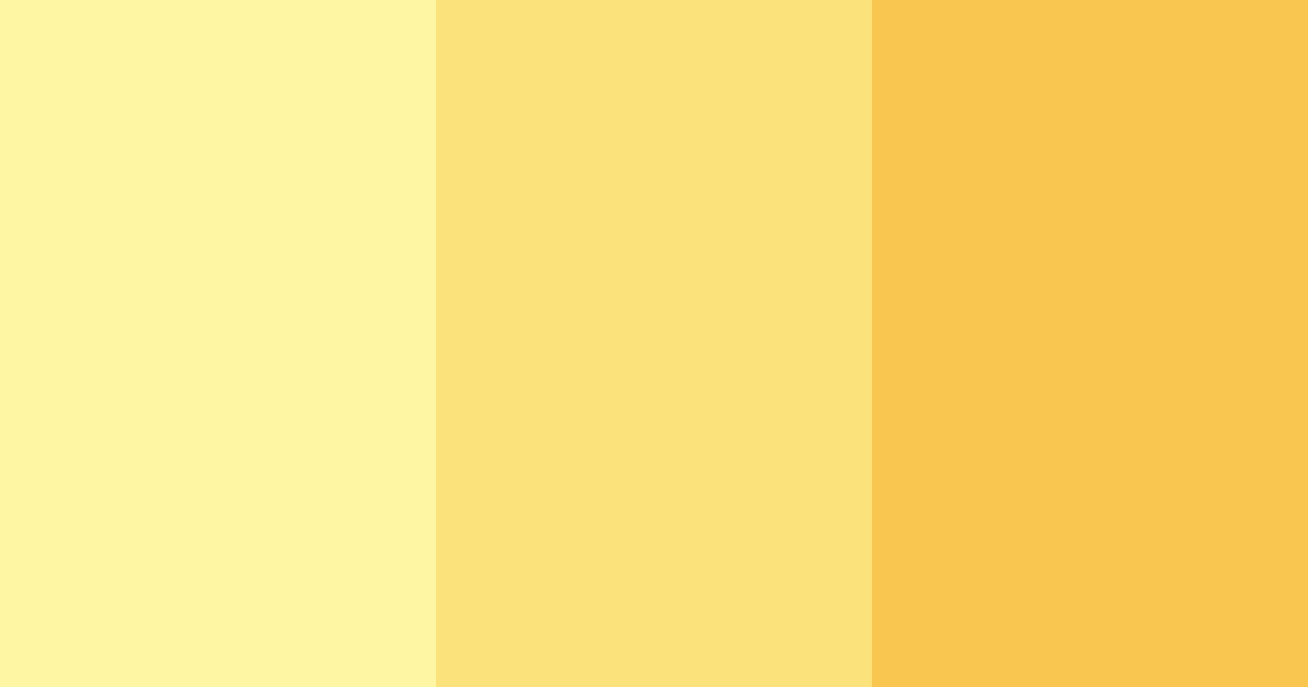 Download sunshine serenade color palette PNG image (landscape)