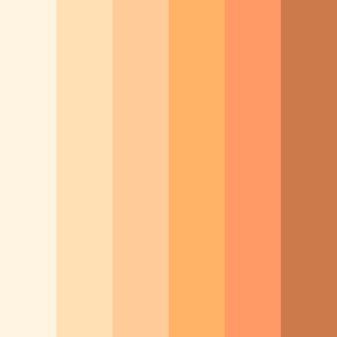 Download vanilla sunset color palette PNG image (square)