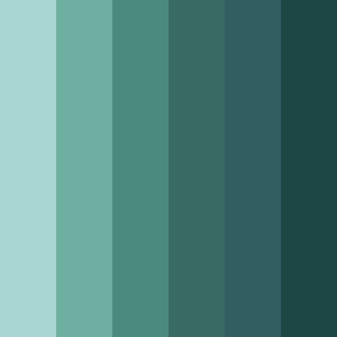 Download deep teal color palette PNG image (square)
