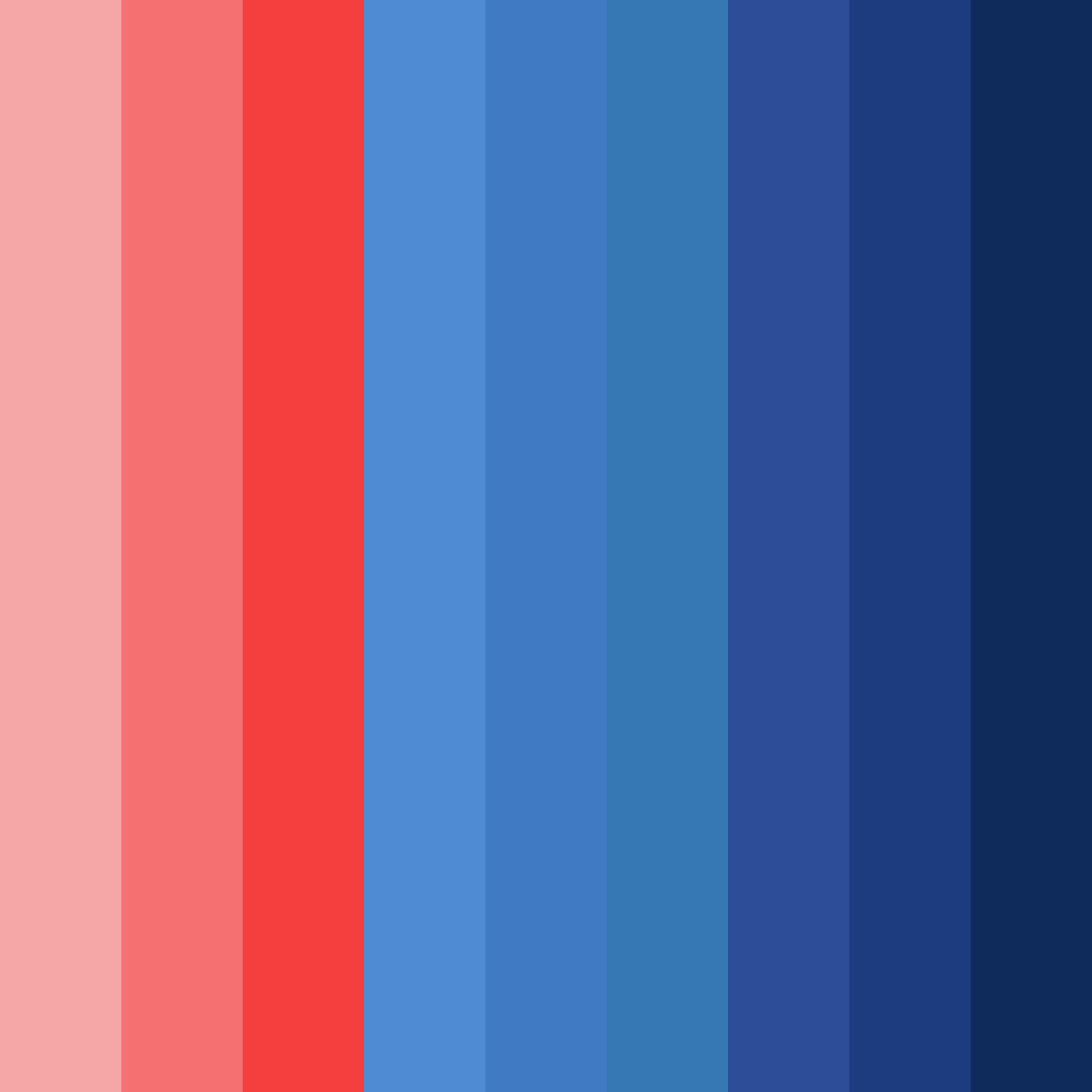Download red and blue harmony color palette PNG image (square)