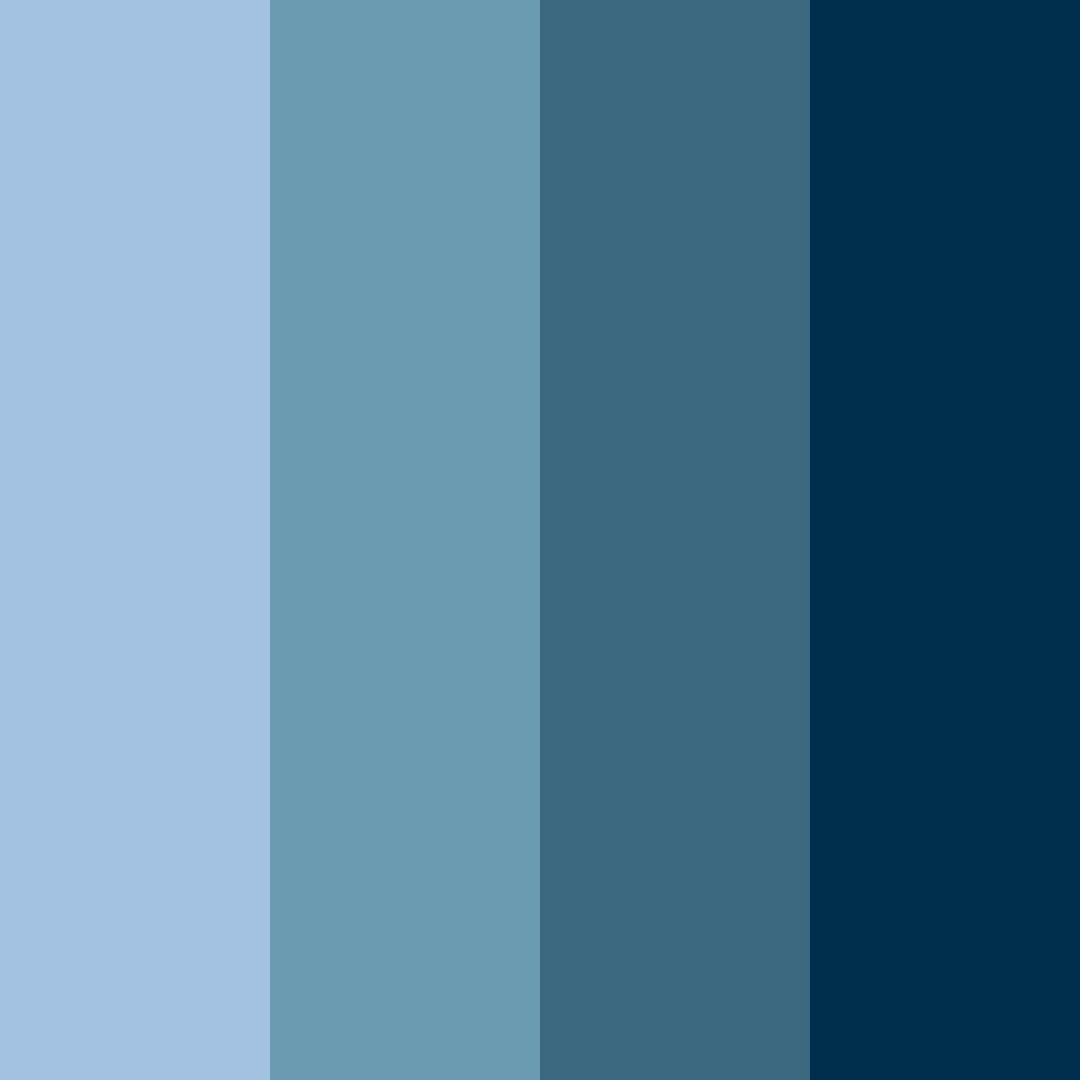 Download navy shades color palette PNG image (square)