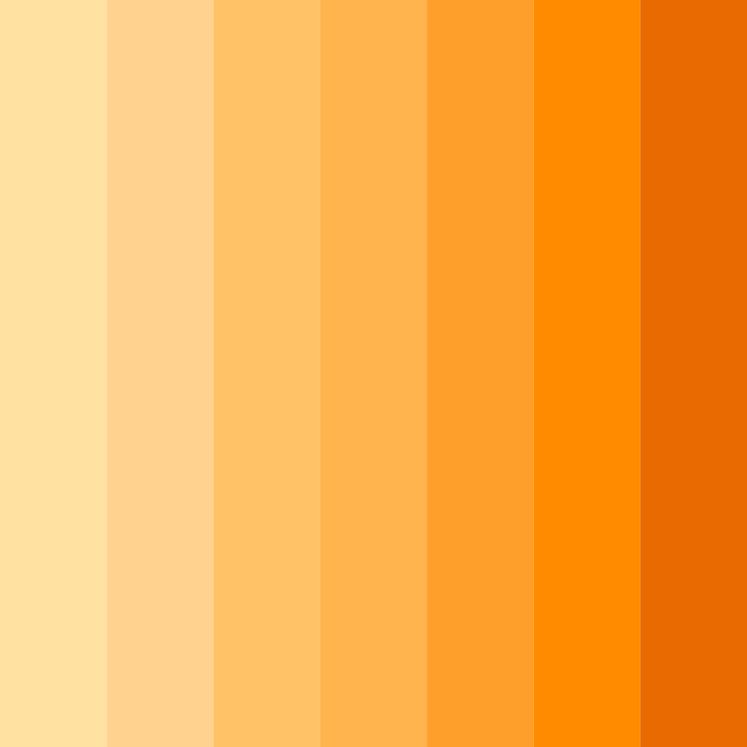 Download sunset orange color palette PNG image (square)