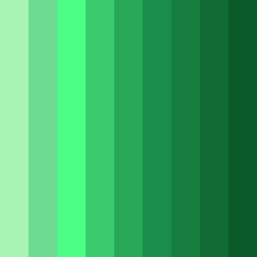 Download emerald harmony color palette PNG image (square)