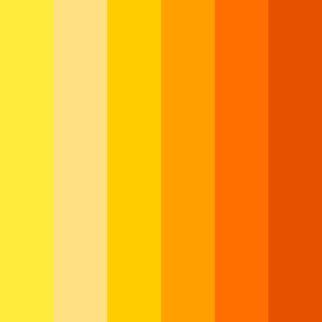 Download sunny citrus burst color palette PNG image (square)