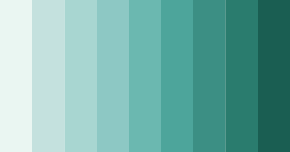 Download teal tranquility color palette PNG image (landscape)