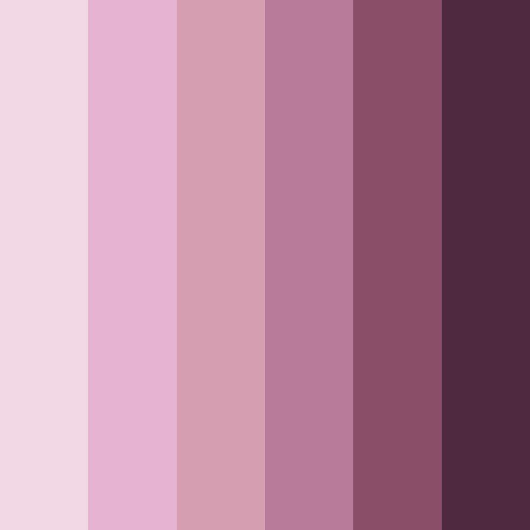 Download pink shades color palette PNG image (square)