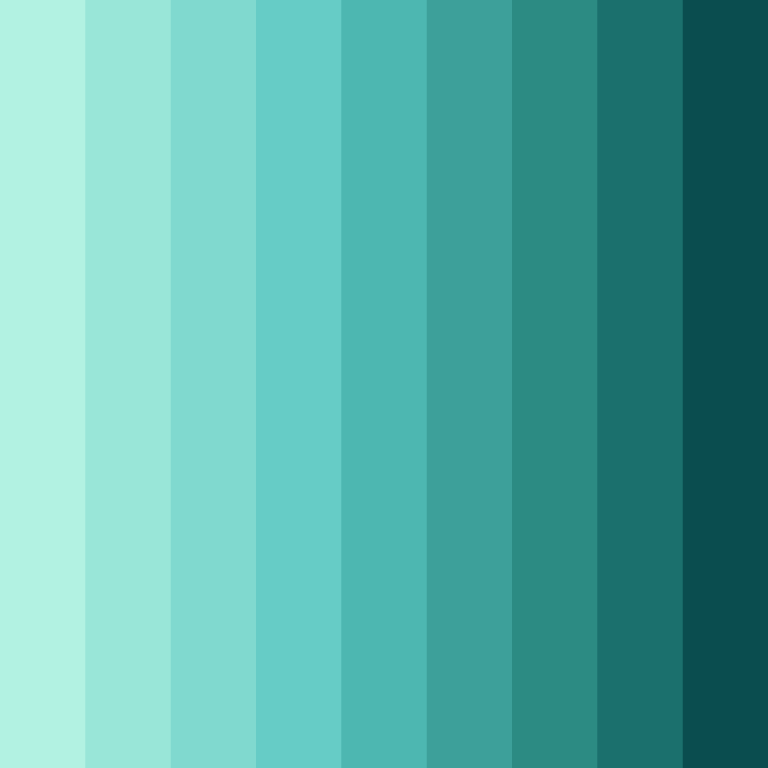 Download minty fresh color palette PNG image (square)