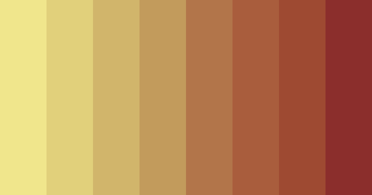Download golden autumn ember color palette PNG image (landscape)