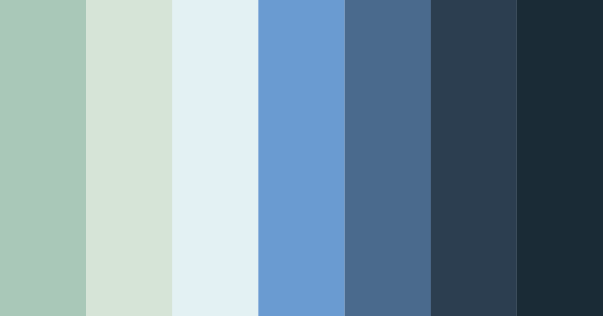 Download navy blue and sage green harmony color palette PNG image (landscape)