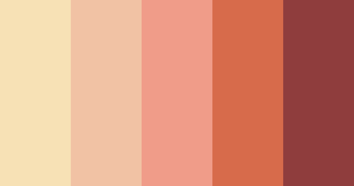 Download warm terracotta color palette PNG image (landscape)