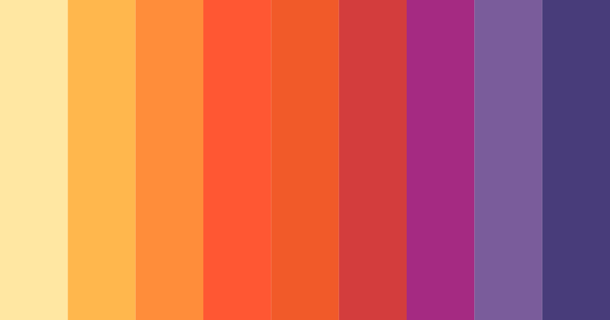 Download carnaval vibrance color palette PNG image (landscape)
