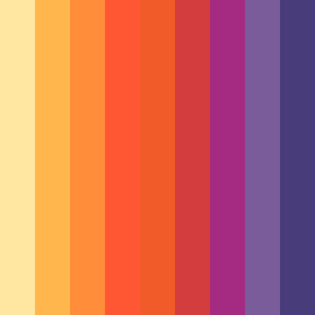 Download carnaval vibrance color palette PNG image (square)