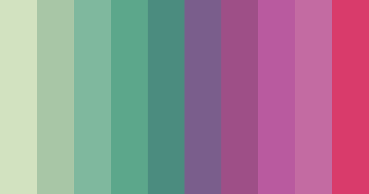 Download shades of green and purple color palette PNG image (landscape)
