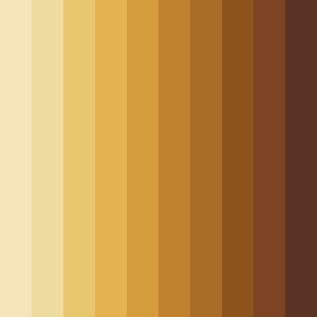 Download golden autumn harvest color palette PNG image (square)