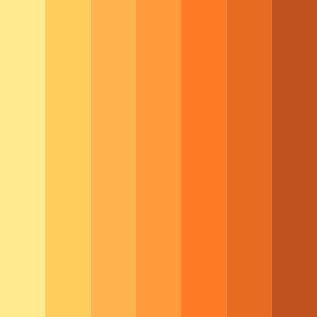 Download amber sunset color palette PNG image (square)