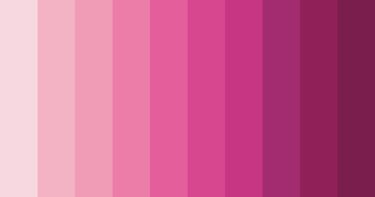 Download blushing blossoms color palette PNG image (landscape)