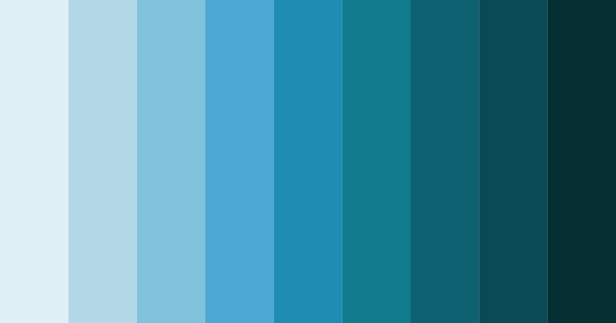 Download aqua harmony color palette PNG image (landscape)