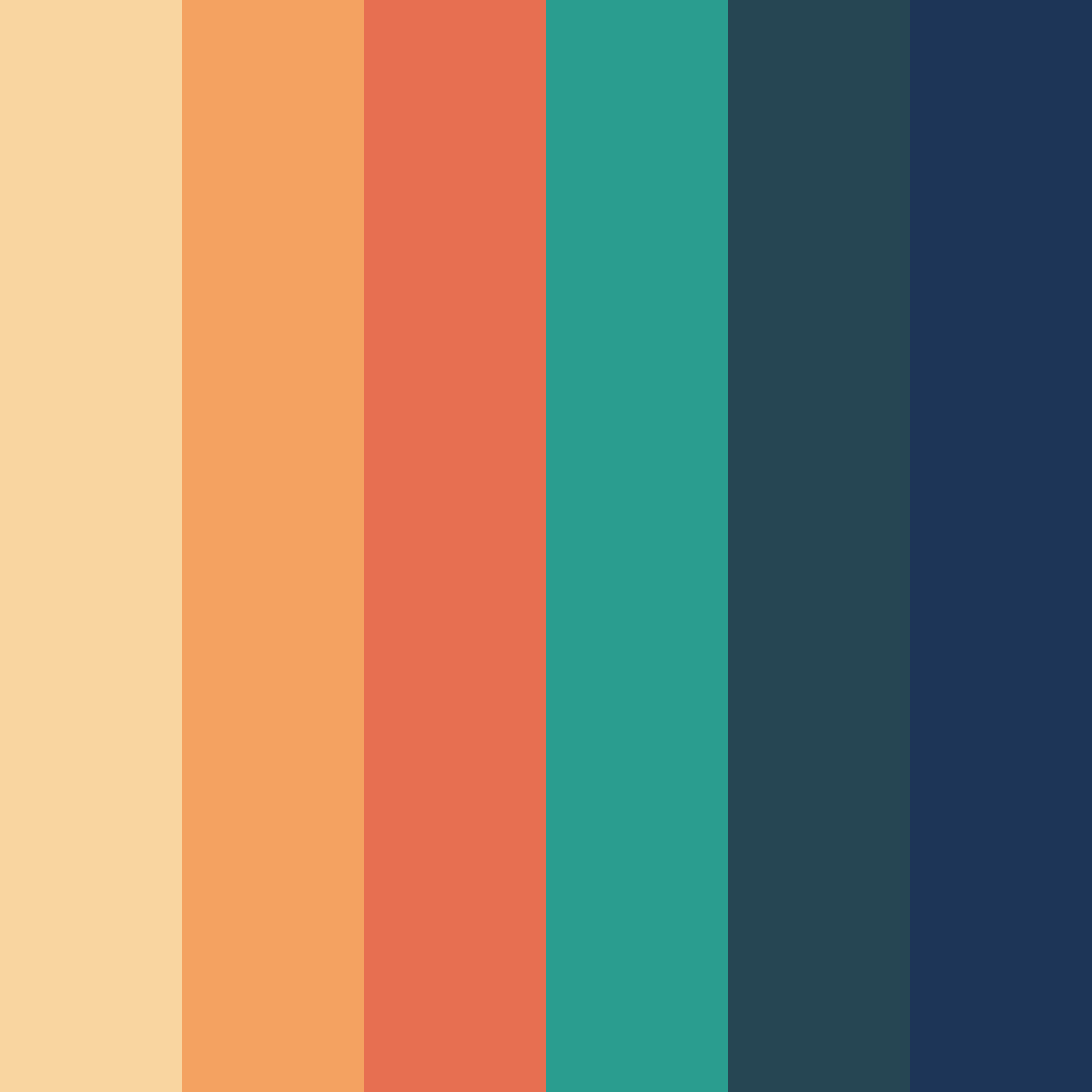 Download autumnal harmony color palette PNG image (square)