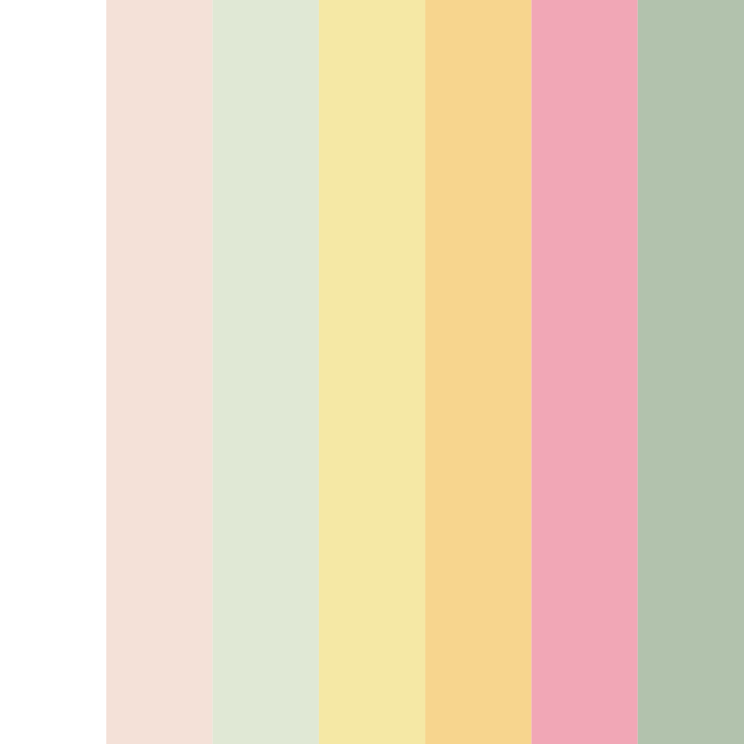 Download blossom serenity color palette PNG image (square)