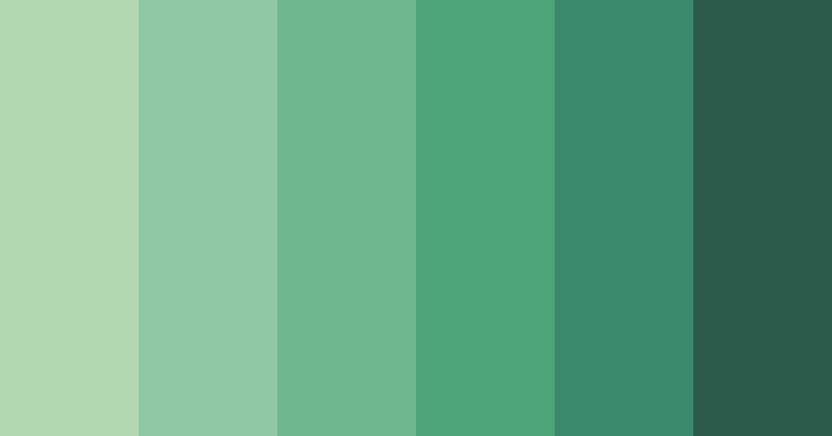 Download earthy green shades color palette PNG image (landscape)