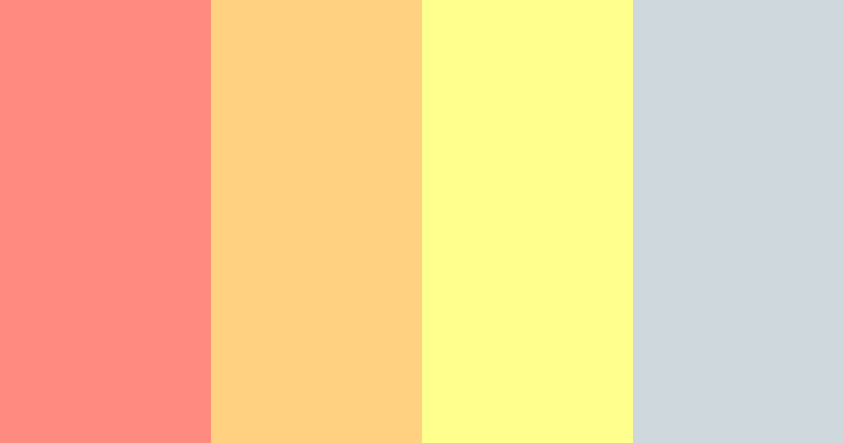 Download peachy keen color palette PNG image (landscape)