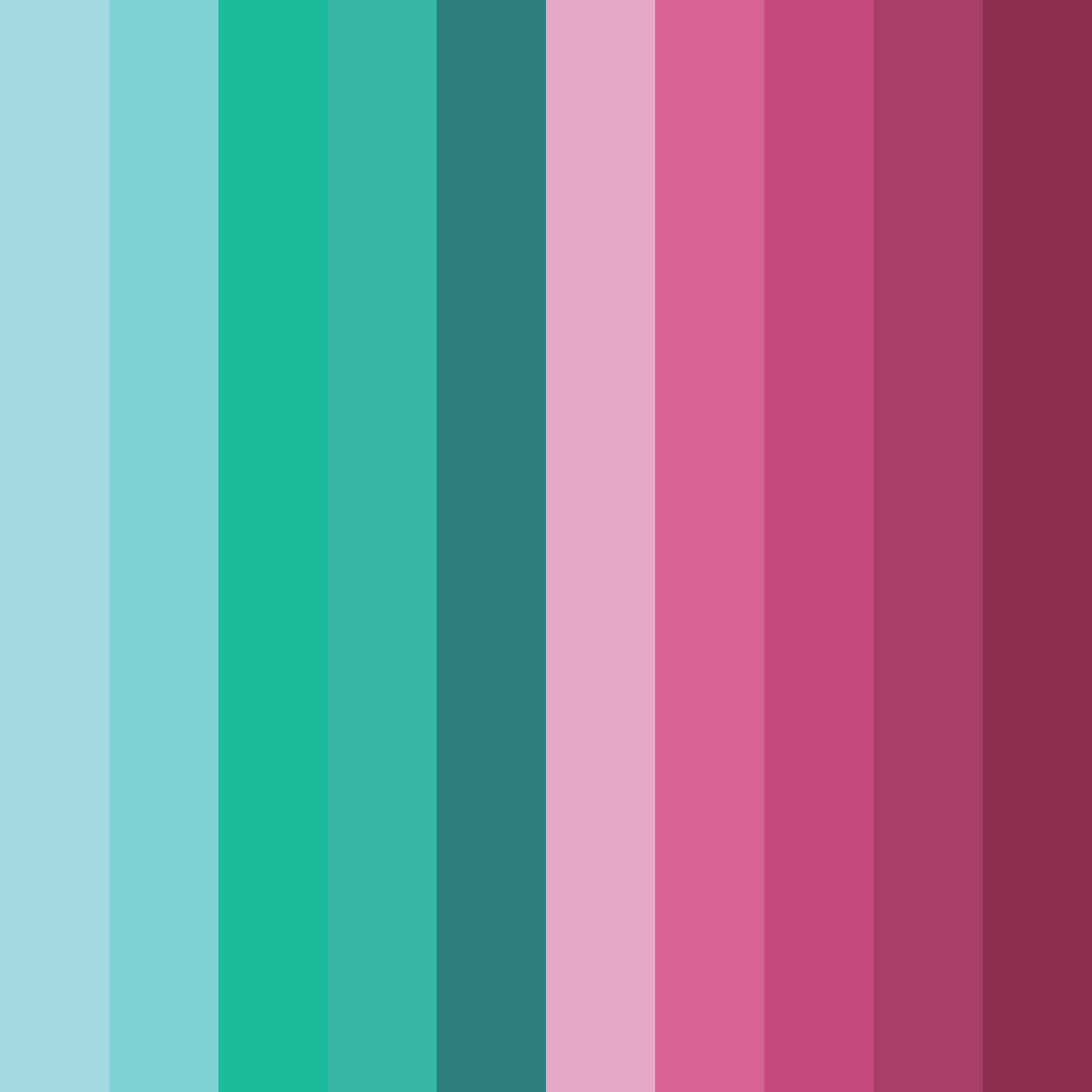 Download teal and berry bliss color palette PNG image (square)