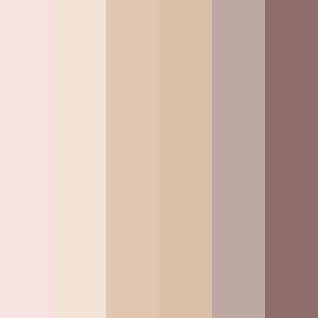 Download blush tones color palette PNG image (square)