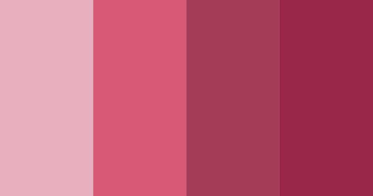 Download blushing vines color palette PNG image (landscape)
