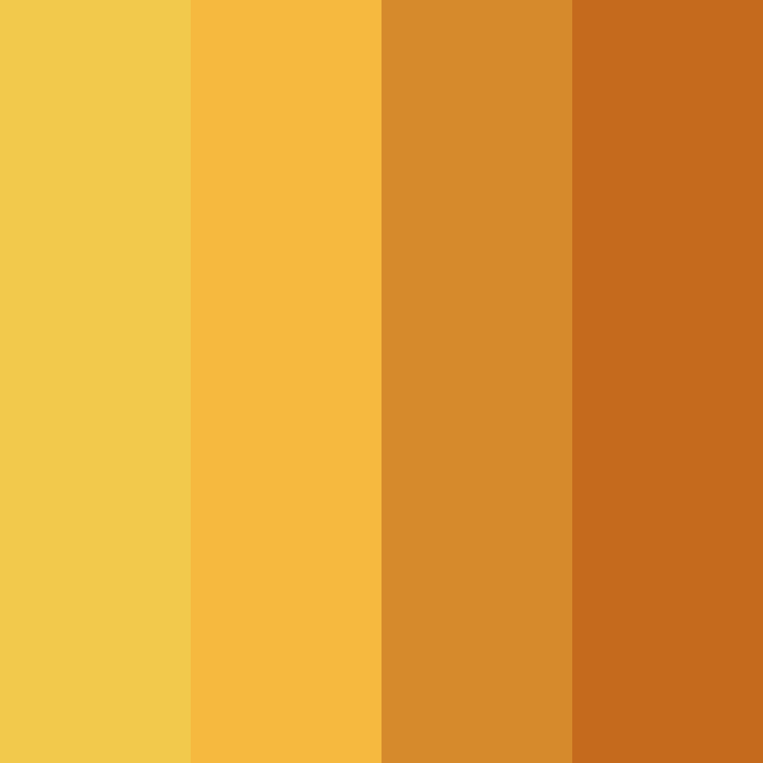 Download orange sunshine color palette PNG image (square)