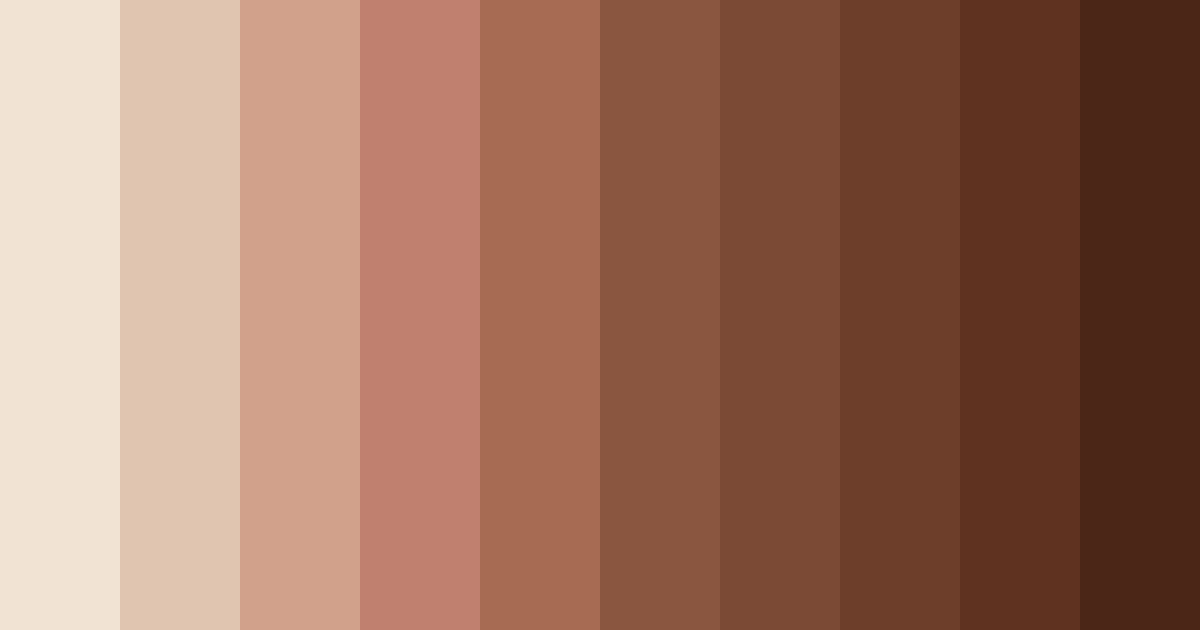Download pallid brown color palette PNG image (landscape)