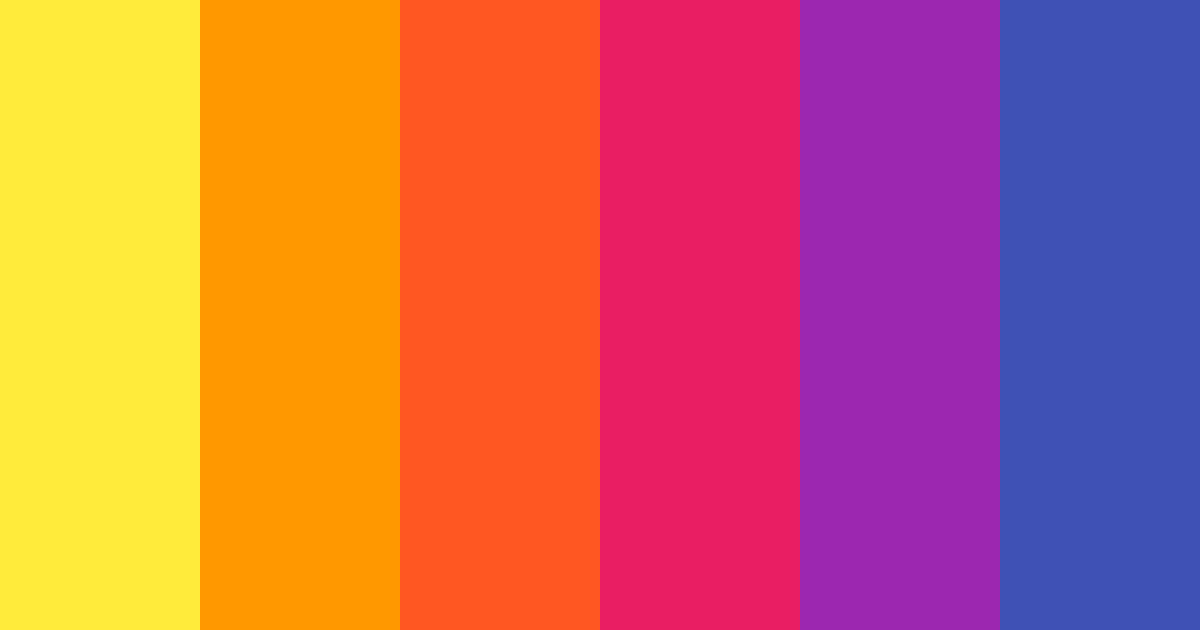 Download vibrant rainbow color palette PNG image (landscape)