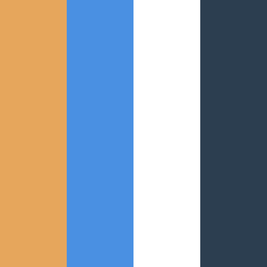 Download orange and blue dusk color palette PNG image (square)