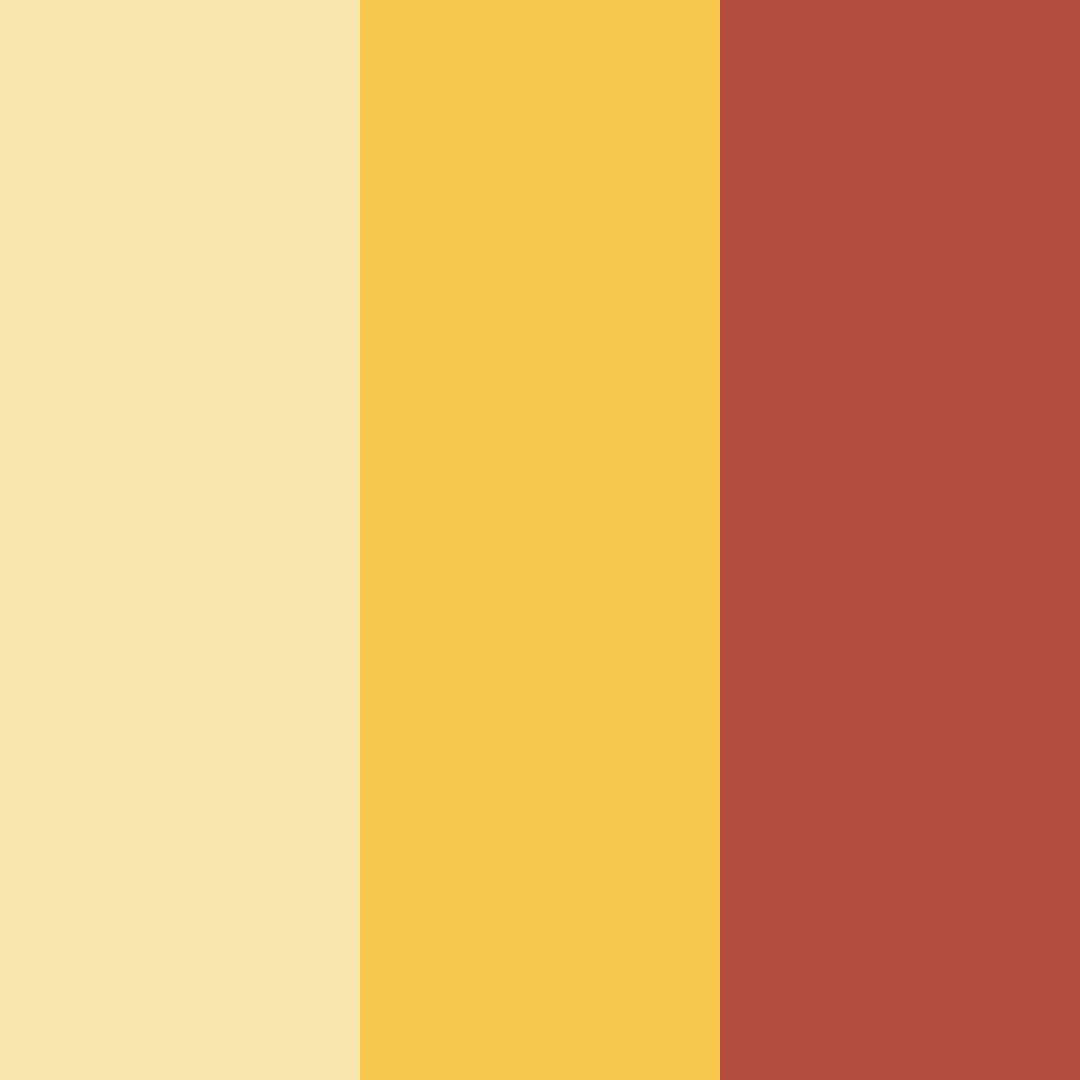 Download warm red yellow green color palette PNG image (square)