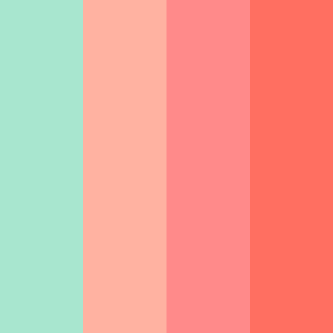 Download peachy shades color palette PNG image (square)