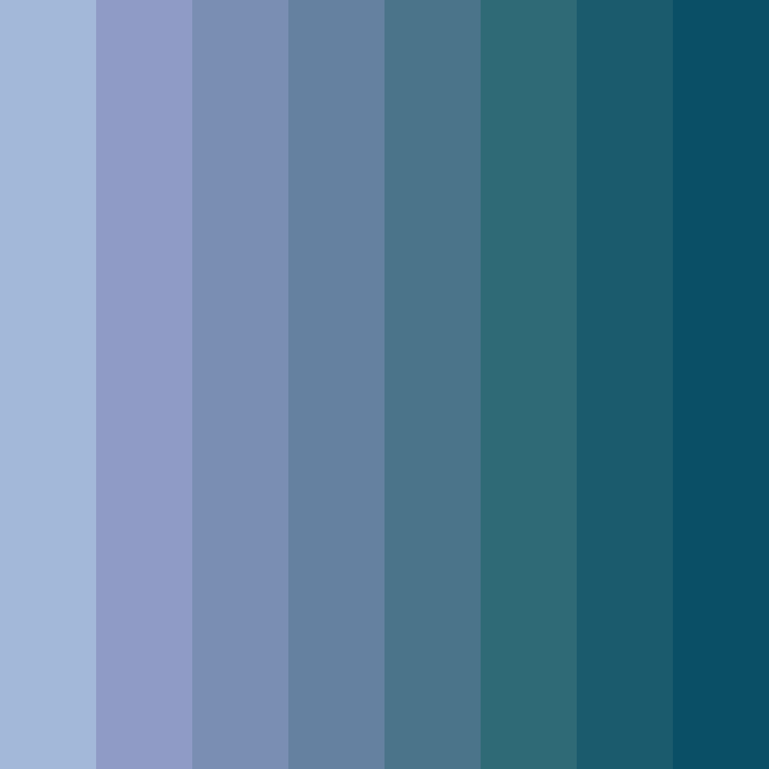 Download oceanic harmony color palette PNG image (square)