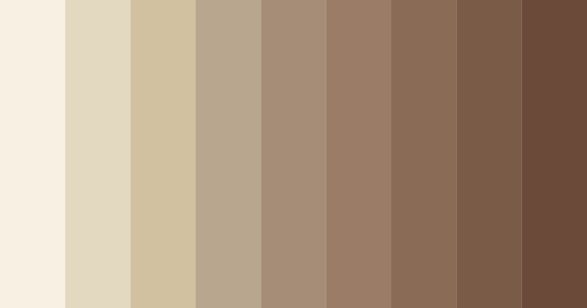 Download muted cream color palette PNG image (landscape)