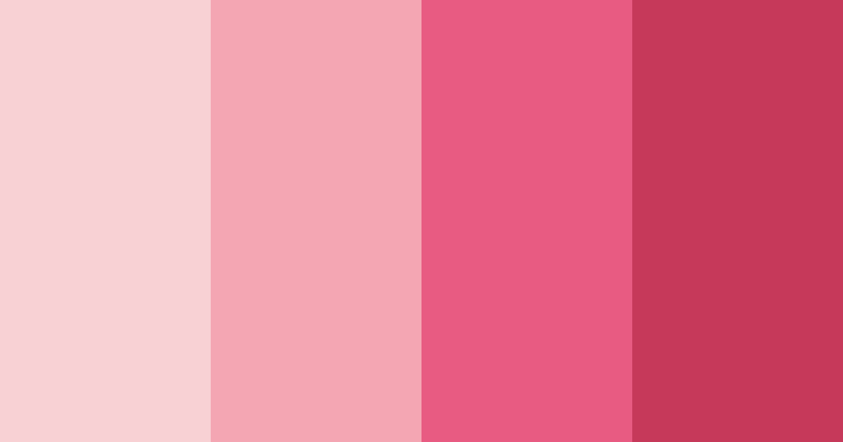 Download shades of red and pink color palette PNG image (landscape)