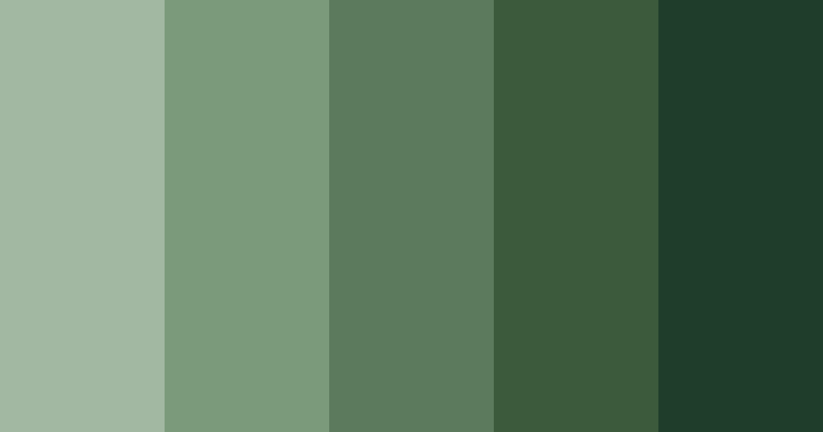 Download dark green color palette PNG image (landscape)