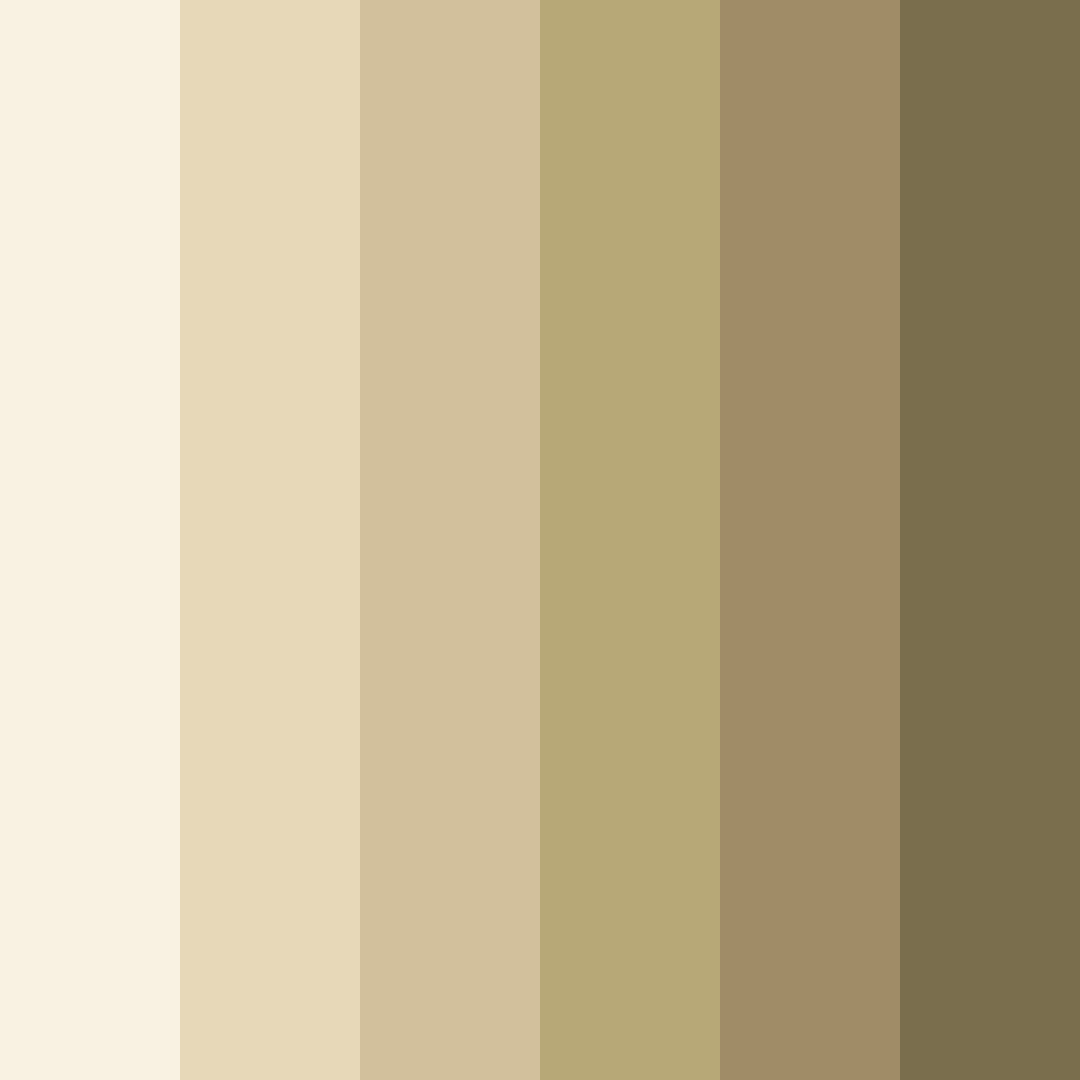 Download muted cream shades color palette PNG image (square)