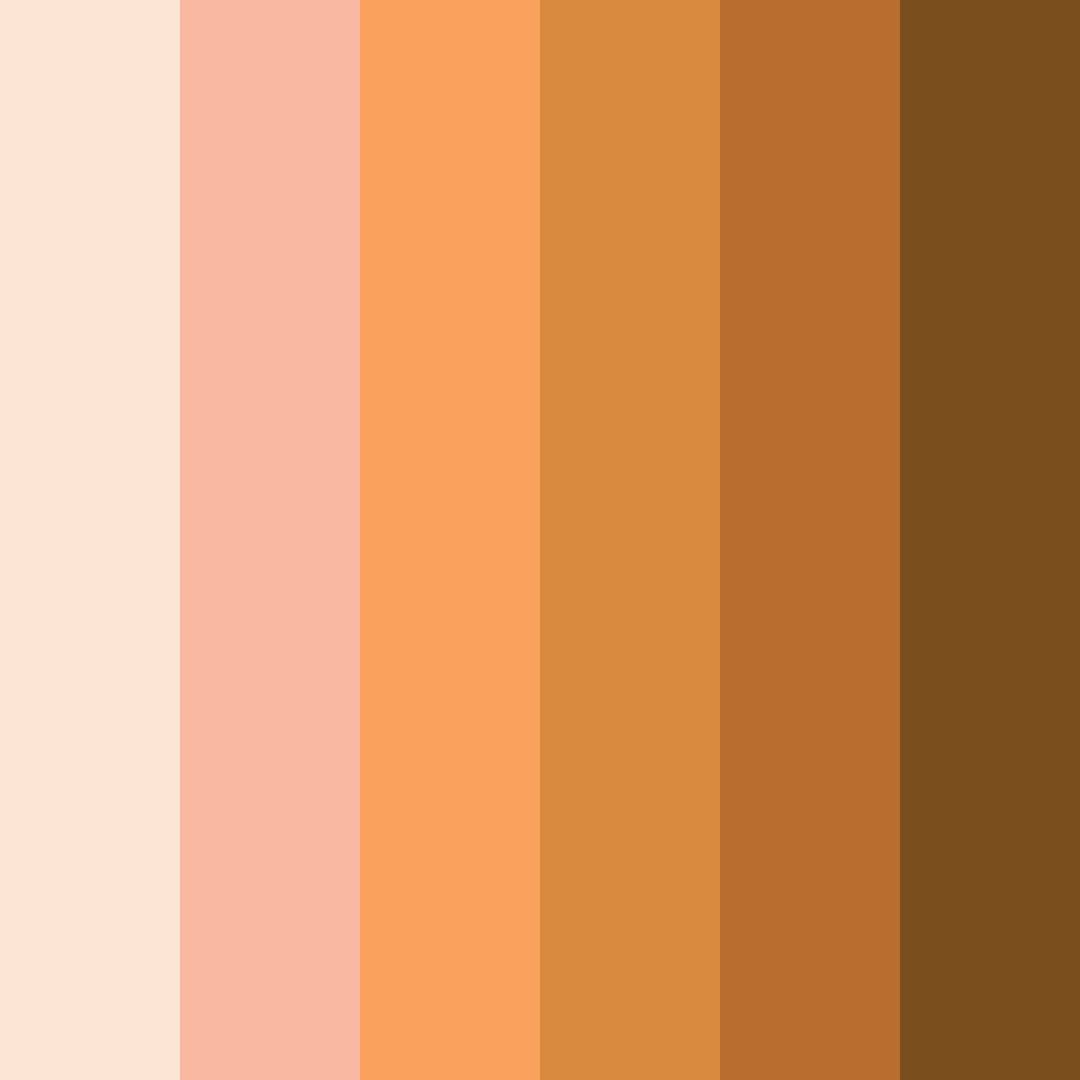 Download sunset whispers color palette PNG image (square)