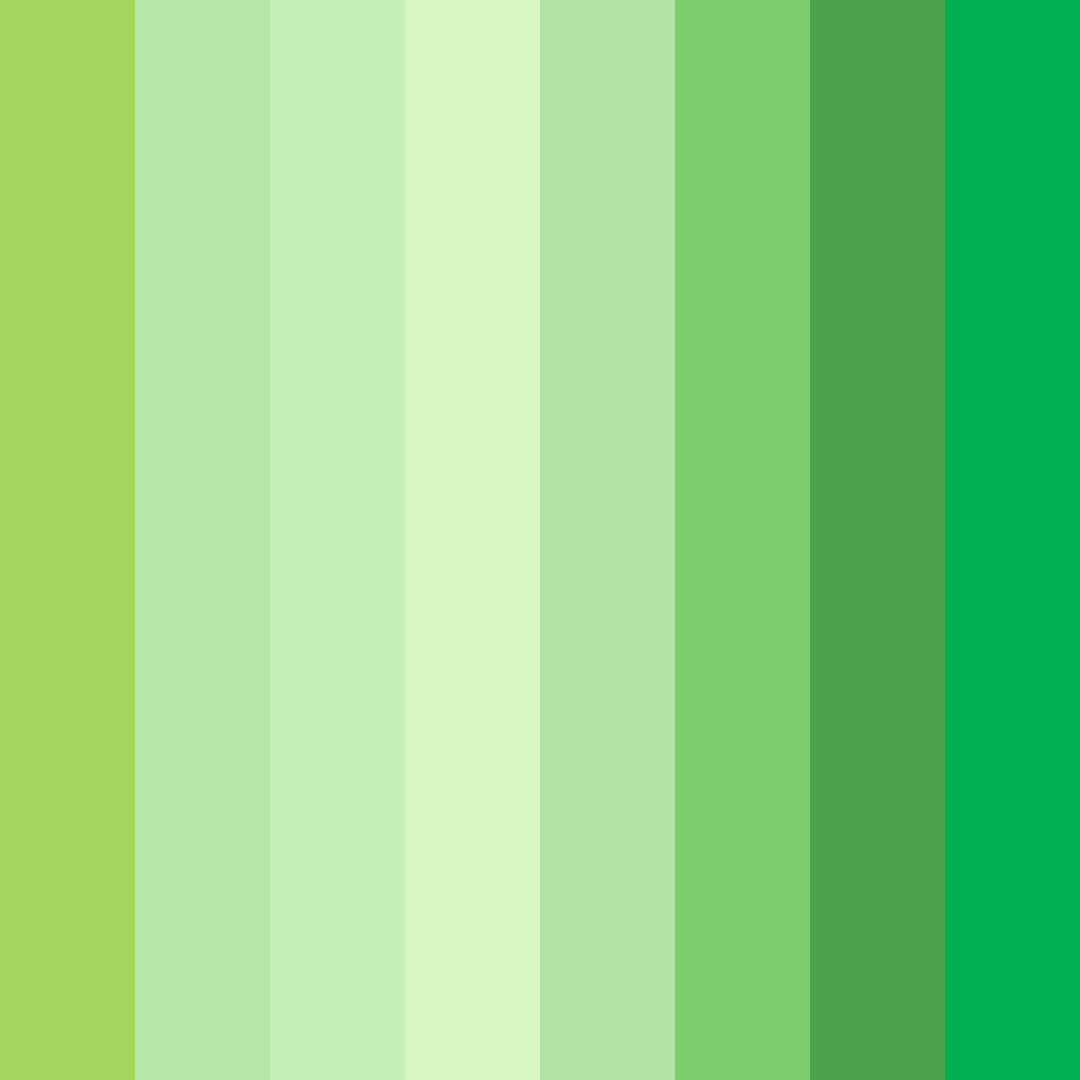 Download verdant symphony color palette PNG image (square)